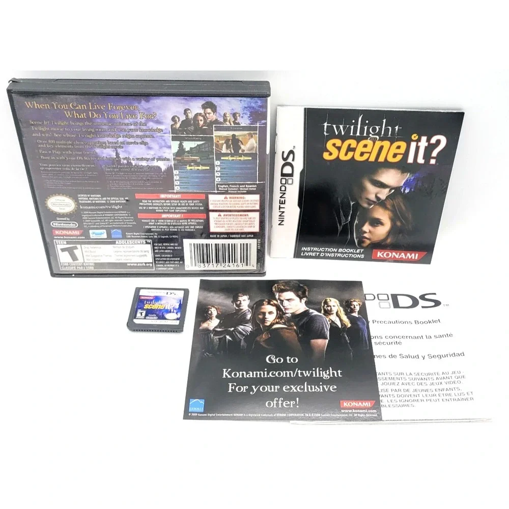 TWILIGHT SCENE IT? Nintendo DS Cartridge CIB COMPLETE‎ IN BOX